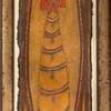 Mike Vargas | Our Lady of Immaculate Conception | oil on handmade paper | 19 x 6 1/4 | 100% donation by artist | Starting Bid $400, Buy it Now Price $900
