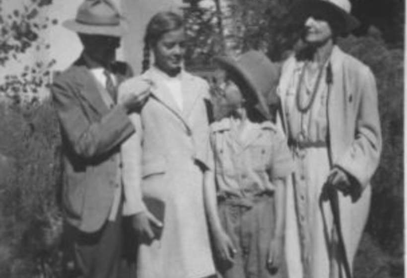 The Sharps with two of the Couse grandchildren, 1943.