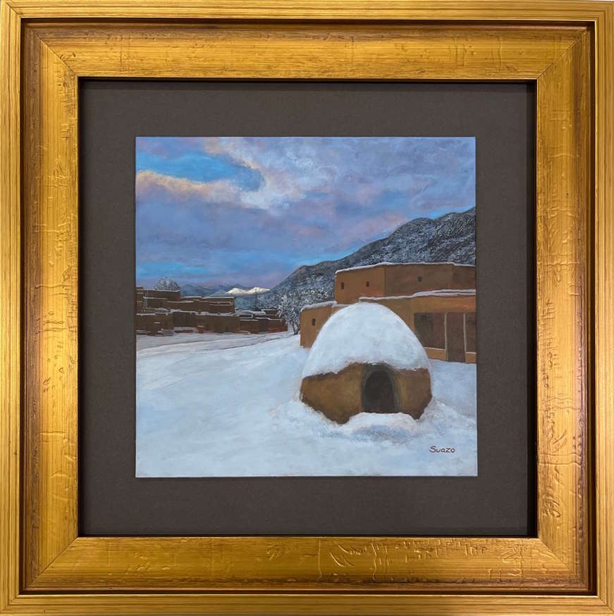 Ryan Suazo | Sharing the Spotlight | acrylic on panel | 8 x 8 | 100% donation by artist | Starting Bid $300, Buy it Now Price $600