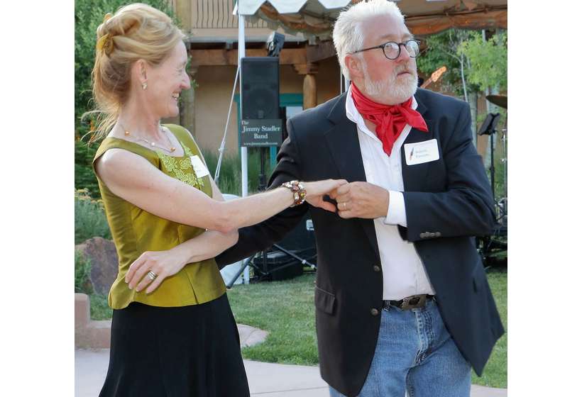 Robert and Sherry Parsons cut a proverbial rug. Parsons Fine Parsons Fine Art was a sponsor of the 2017 Gala and 2019 Gala.
